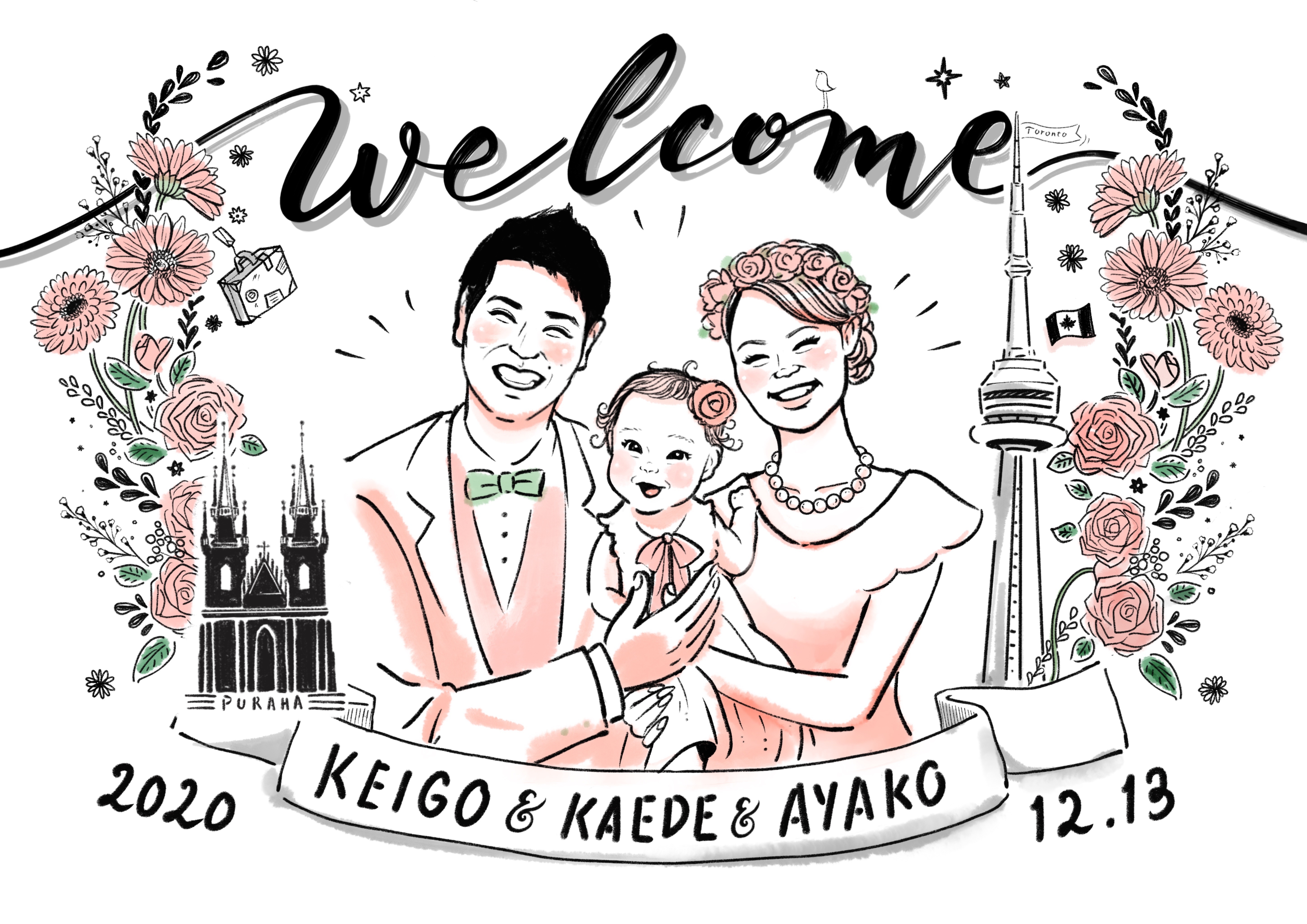 Wedding welcome board